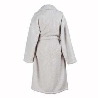Badjas Sherpa Recycled beige achterkant Badjas Sherpa Recycled beige achterkant