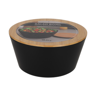 FITZ Living Saladeschaal met Deksel Zwart 93010 3