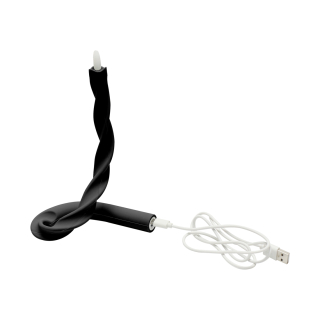 Flexibele LED Kaars Zwart USB oplaadbaar 25053