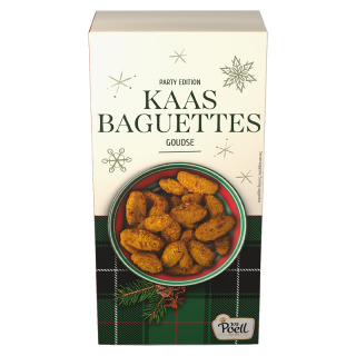 Happy Holidays Goudse kaas baguettes 10052