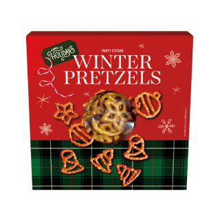 Happy Holidays Winter pretzels 10057