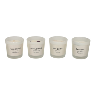 JENS Living Edelsteen Geurkaarsen Zand set van 4 25900 2