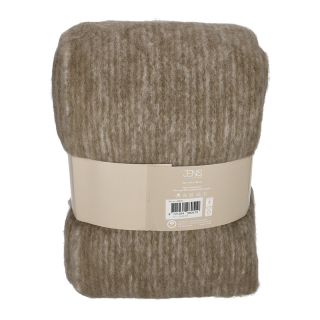 JENS Living Mohair Plaid Jess Taupe 25697 1