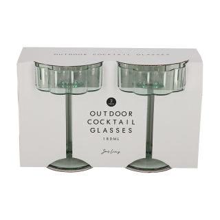 JENS Living Outdoor Cocktailglazen Groen set van 2 25788 2