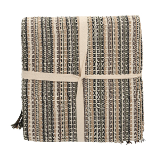 JENS Living Recycled Cotton Plaid Loek Naturel 25855 1