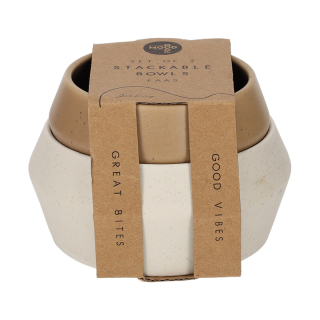 JENS Living Stapel Schaaltjes Faas Wit Taupe 25833 3