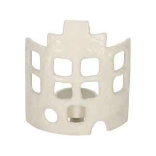 JENS Living Theelichthouder Huis Off Wit Large 25886 1