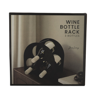 JENS Living Wijnrek Zwart 25814 6