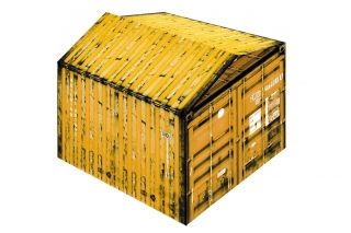 Kerstdoos Building The Future Container Yellow