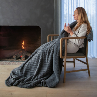 Leeff plaid Puk dark grey 1