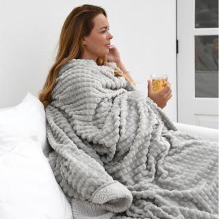 Leeff plaid Puk light grey 1