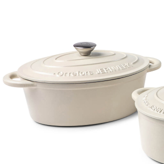 Orrefors Jernverk Ovale geemailleerde braadpan 3.5L creme Orrefors Jernverk Ovale geemailleerde braadpan 3.5L creme