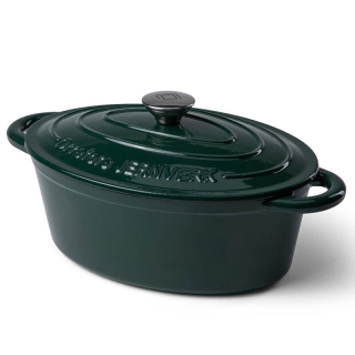 Orrefors Jernverk Ovale geemailleerde braadpan 3.5L groen Orrefors Jernverk Ovale geemailleerde braadpan 3.5L groen