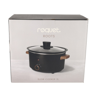 ROQUET Slowcooker 3L Roots Zwart 41006 6