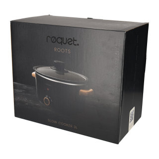 ROQUET Slowcooker 3L Roots Zwart 41006 7