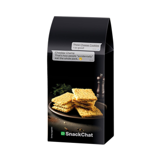 SnackChat Kaaskoekjes Cheddar 62514