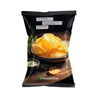 SnackChat Ribbelchips Zout 92740