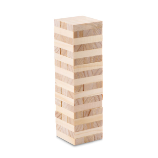 Toren spel 54 blokjes in katoenen zakje