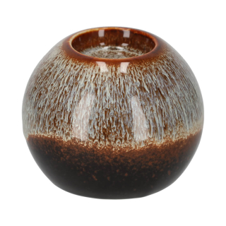 jens living ronde theelichthouder bodhi bruin 25610
