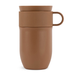 sagaform ted isolatie mok bruin 280ml lekvrij en vaatwasserbestendig