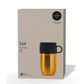 sagaform ted isolatie mok goud geschenkverpakking