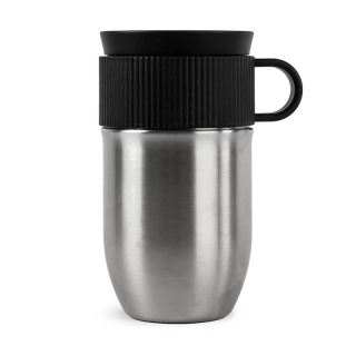 sagaform ted isolatie mok zilver 280ml lekvrij en vaatwasserbestendig