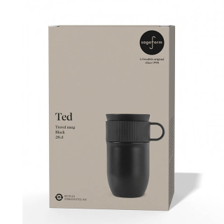sagaform ted isolatie mok zwart geschenkverpakking