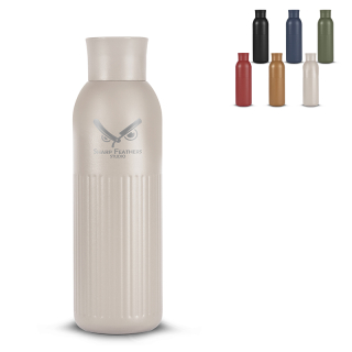 sagaform tekla push stalen fles met druk dop gerecycled 500 ml LT52134 1 sagaform tekla push stalen fles met druk dop gerecycled 500 ml LT52134 1