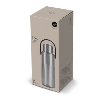 sagaform theo thermosfles zilver gerecycled 1liter geschenkverpakking sagaform theo thermosfles zilver gerecycled 1liter geschenkverpakking
