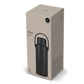 sagaform theo thermosfles zwart gerecycled 1liter geschenkverpakking sagaform theo thermosfles zwart gerecycled 1liter geschenkverpakking