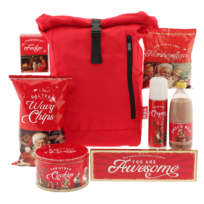 Rugzak 100% gerecycled PET - Vintage Christmas Vintage Christmas Rugzak 100 gerecycled PET