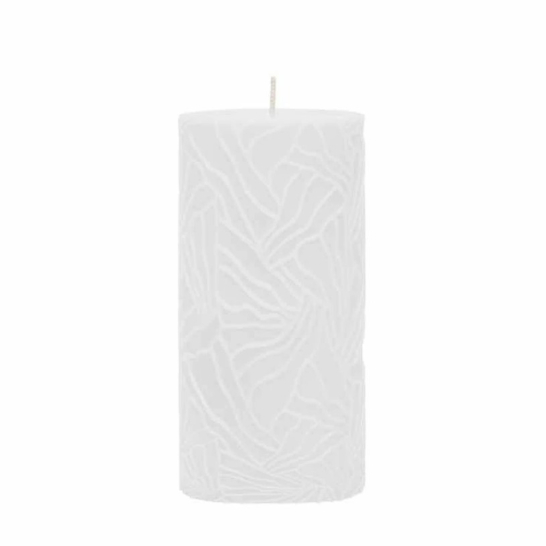 Riverdale Stompkaars Wave Wit - 7x14cm Riverdale stompkaars wave wit 7x14cm