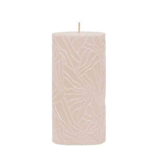 Riverdale Stompkaars Wave Zand - 7x14cm Riverdale stompkaars wave zand 7x14cm