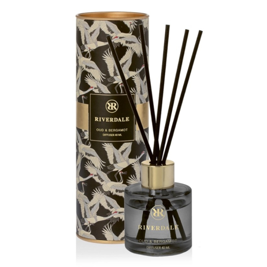 Riverdale Geurstokjes Olivia - Oud & Bergamot Riverdale Geurstokjes Olivia Oud Bergamot 40ml