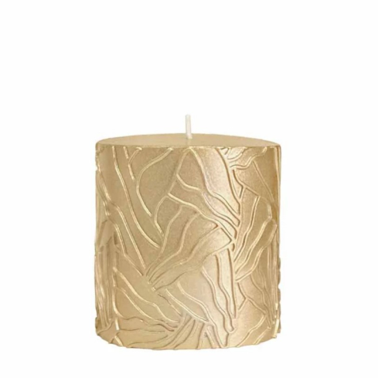 Riverdale Stompkaars Wave Goud - 7x7cm Riverdale stompkaars wave goud 7x7xcm