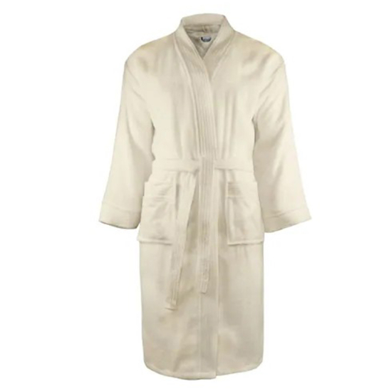 Badjas Ivory - Badstof Katoen Badjas Badstof Katoen Ivory T1 B