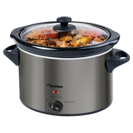 Bestron Slowcooker Titaangrijs ASC350TG