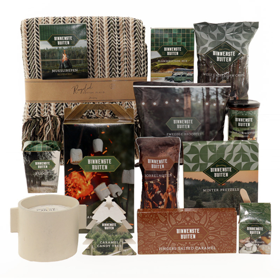 Plaid gerecycled katoen - Binnenstebuiten Binnenste Buiten Plaid Gerecycled Katoen Buitenkaars