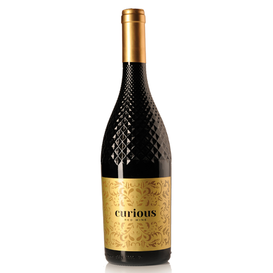 Curious Red Wine diamond bottle