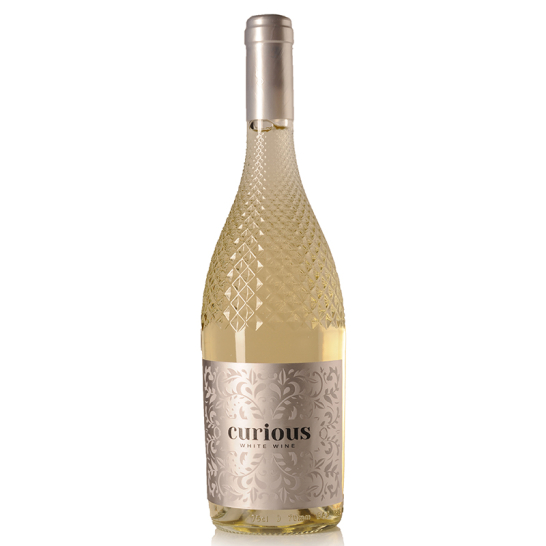 Curious White Wine diamond bottle