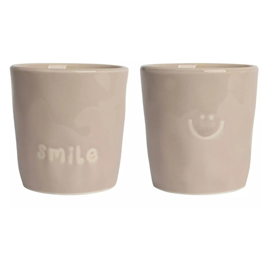 Mok Smile set van 2 - GUSTA Enjoyables mok Smile 200ml set 2