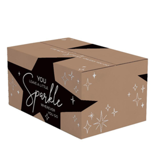 Geschenkdoos Sparkle Zwart - 80% gerecycled Geschenkdoos Sparkle Zwart