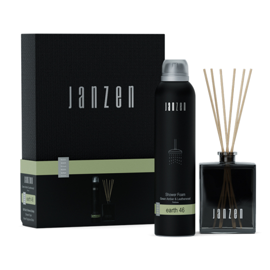 JANZEN Gift Set S Home & Body Earth 46 JANZEN Giftset S Home Body Earth 46 Shower Foam 200 ml Diffuser 100 ml
