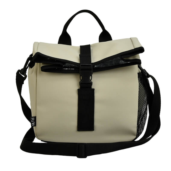 Lunch Koeltas Mat PU Off White - voor op de fiets Travel Lunch Tas Off White 8793