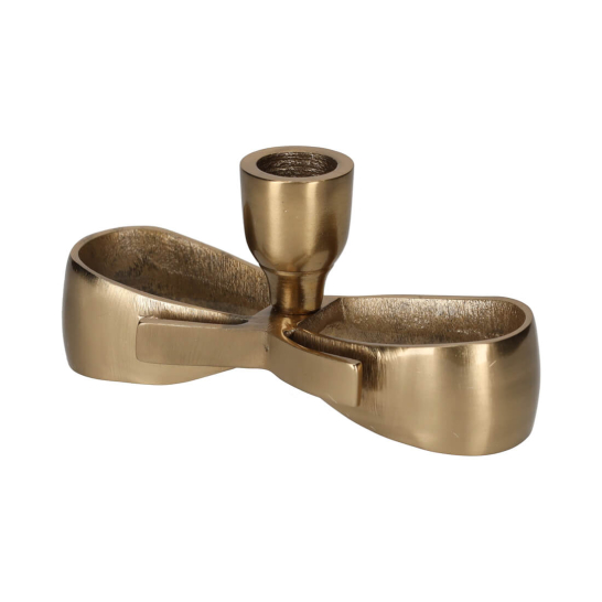 Kandelaar Strik Goud Large - JENS Living jens living kandelaar strik goud large 25680