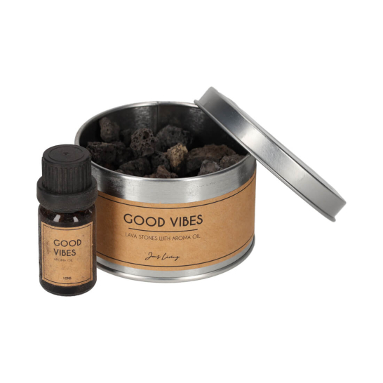 Lavastenen Met Aroma Olie - Good Vibes - JENS Living jens living lavastenen met aroma olie good vibes 25494