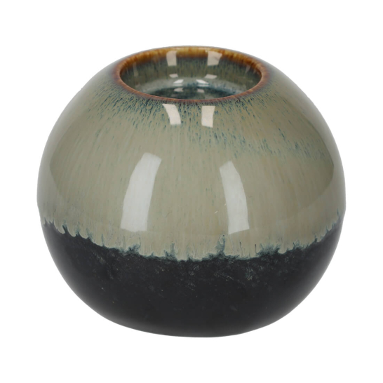 Ronde Theelichthouder Bodhi Groen - JENS Living jens living ronde theelichthouder bodhi groen 25611