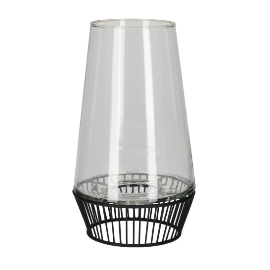 Theelicht Lantaarn Large Zwart - JENS Living jens living theelicht lantaarn large zwart 25687