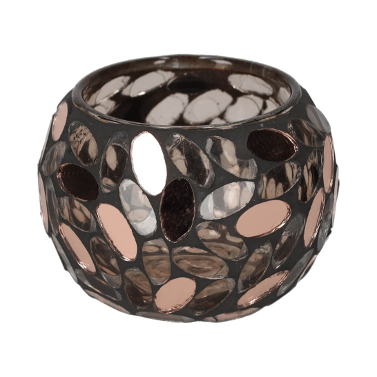 Theelichthouder Mozaïek Koper Small - JENS Living jens living theelichthouder mozaiek koper small 25655