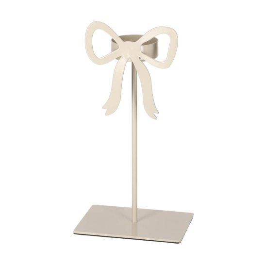 Theelichthouder Strik Steengrijs - JENS Living jens living theelichthouder strik steengrijs 25641